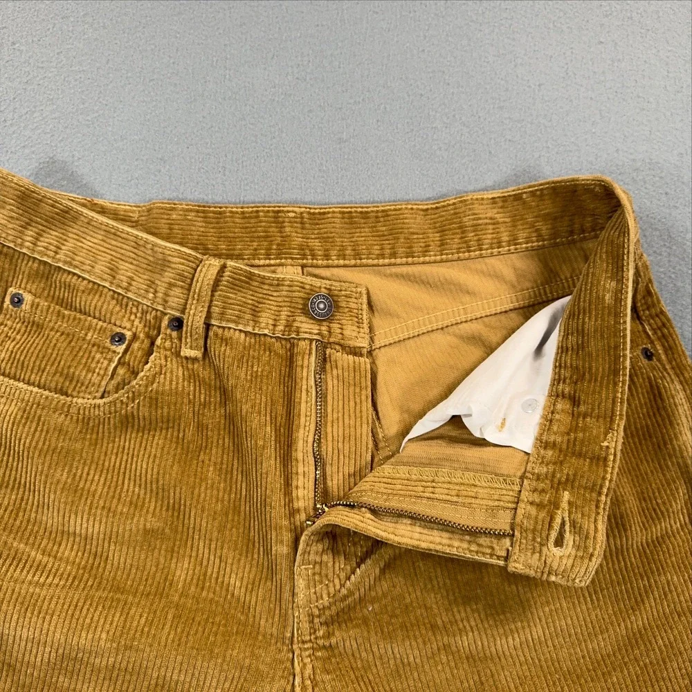 Levis 514 Straight Fit Corduroy Pants Tan Mustard W30 L30 A0964-1842